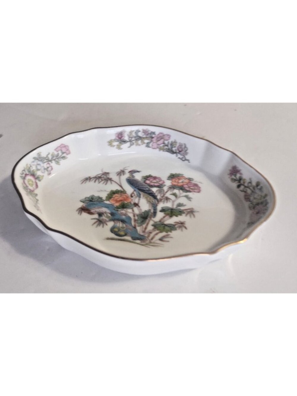 Gold Edged Tray Kutani Crane by Wedgwood 5" x 3 1/2"
